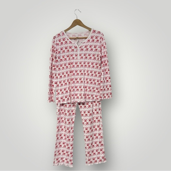 Roberta Roller Rabbit Pink Red Cats‎ Sz M